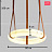 Подвесной светильник-круг Marble Belts 100 см  фото 4