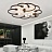 Минималистский потолочный светильник в американском стиле FAIRY 8 плафонов Черный A фото 10