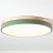 Светодиодные плоские потолочные светильники KIER WOOD 60 см  Зеленый фото 11