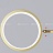 Потолочная люстра со светодиодными кольцами BALL золото 6 плафонов фото 16