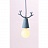 Подвесной светильник с оленьими рогами DEER Черный фото 4