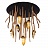 Подвесной светильник с рельефным плафоном и деревянными лианами TUSKET светлое дерево 5 ламп фото 14
