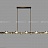 Реечный светильник с кристальными плафонами кубической формы MICHAL LONG 10 ламп золото фото 22