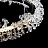 Светодиодная люстра с декором из граненых стеклянных бусин на кольцевом каркасе THERA 40 см  Черный фото 19
