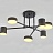 Светодиодная потолочная люстра с поворотными плафонами TECHNUM LED SHORT Черный 57 см   фото 7
