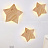 Настенный светильник в виде звезды STAR A фото 5