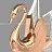 Потолочная светодиодная люстра с центровым подвесным плафоном в виде лебедя BIRDIE  фото 10