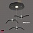 Светильники чайка 3 плафона  Черный Прямоугольная база фото 4