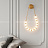 Настенный светильник-подвес с шарами фото 10