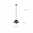 Серия подвесных светильников с мраморной полусферой и кожаным декором AGNES B 30 см   фото 2