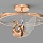 Потолочная светодиодная люстра с центровым подвесным плафоном в виде лебедя BIRDIE  фото 4