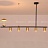 Реечный светильник с цилиндрическими плафонами и металлическим зонтиком с дополнительным источником света HETLEY 6 ламп золото фото 8