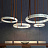 Подвесной светильник-круг Marble Belts 50 см  фото 8